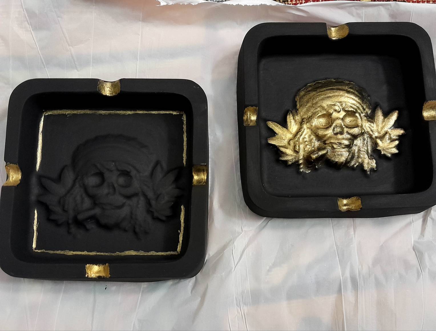 جا سیگاری طرح اسکلت